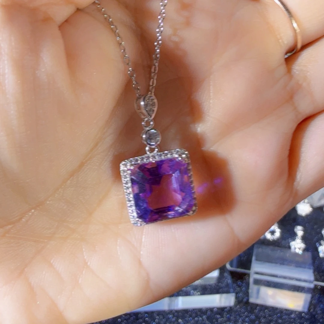 颈饰银S925镶嵌水晶