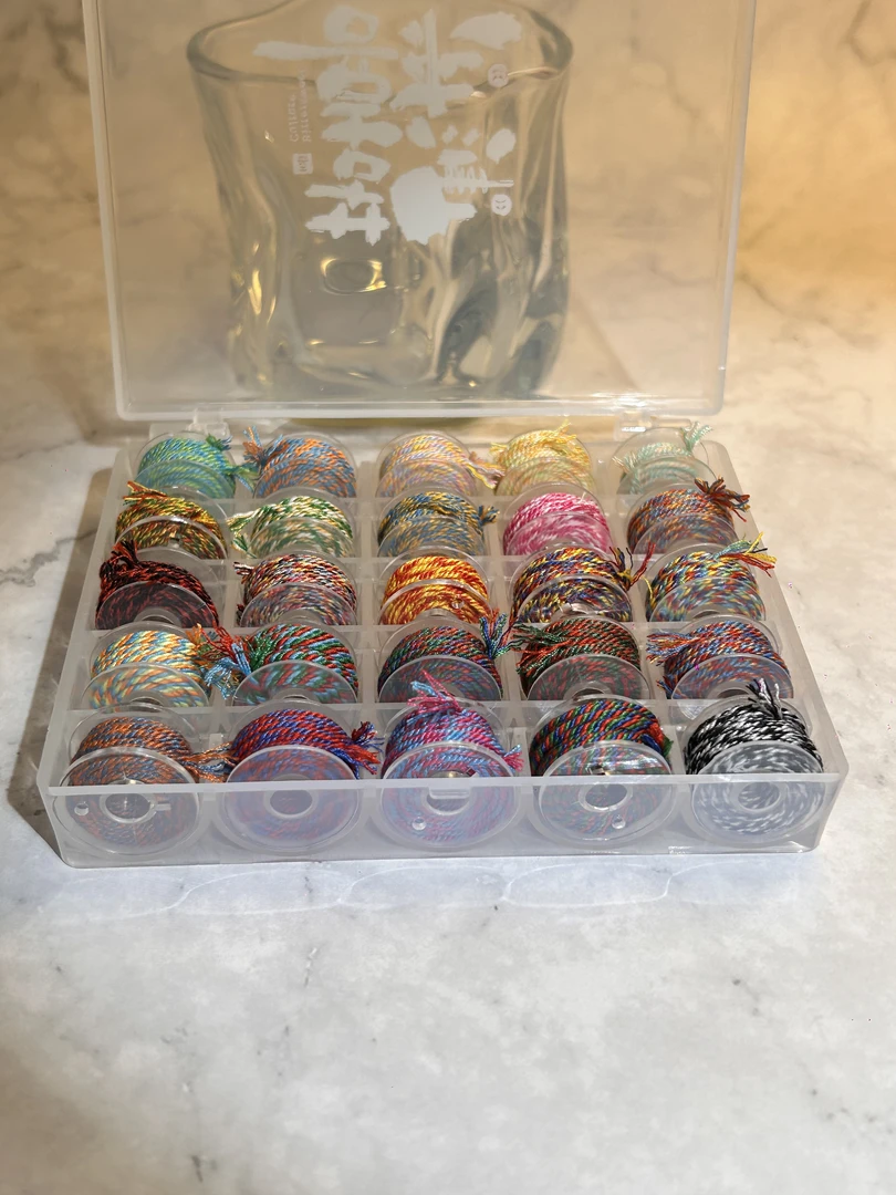 文玩文玩线绳手工弹力多色线弹力绳线绳编织五彩彩色组合套装