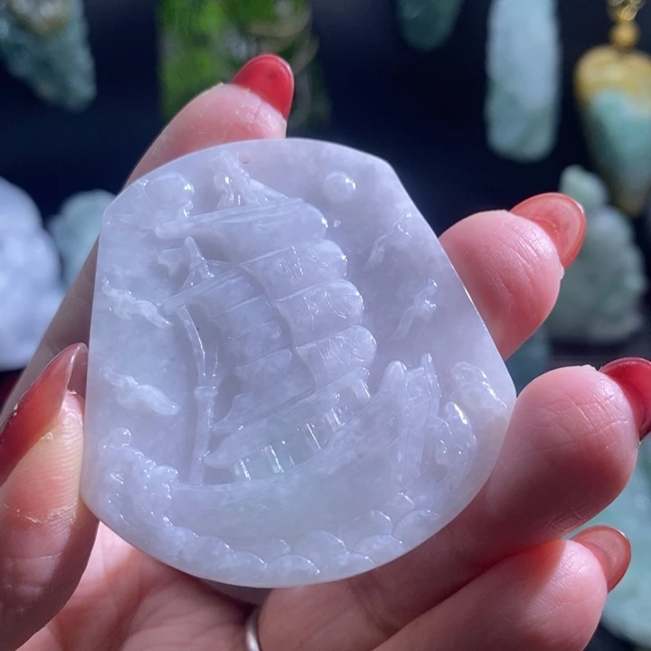 【闪购商品】颈饰未镶嵌翡翠船
