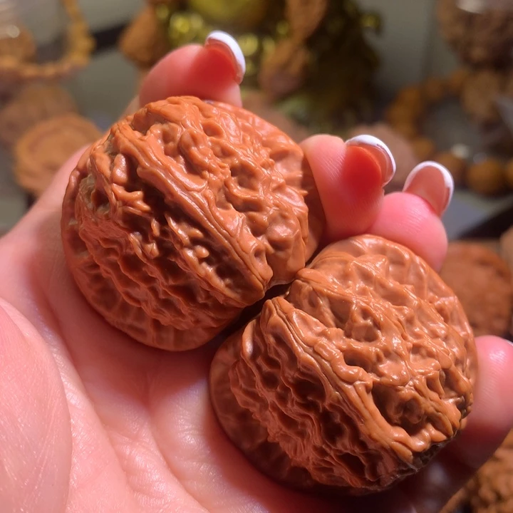 失***好吊坠文玩核桃41尺全品球白