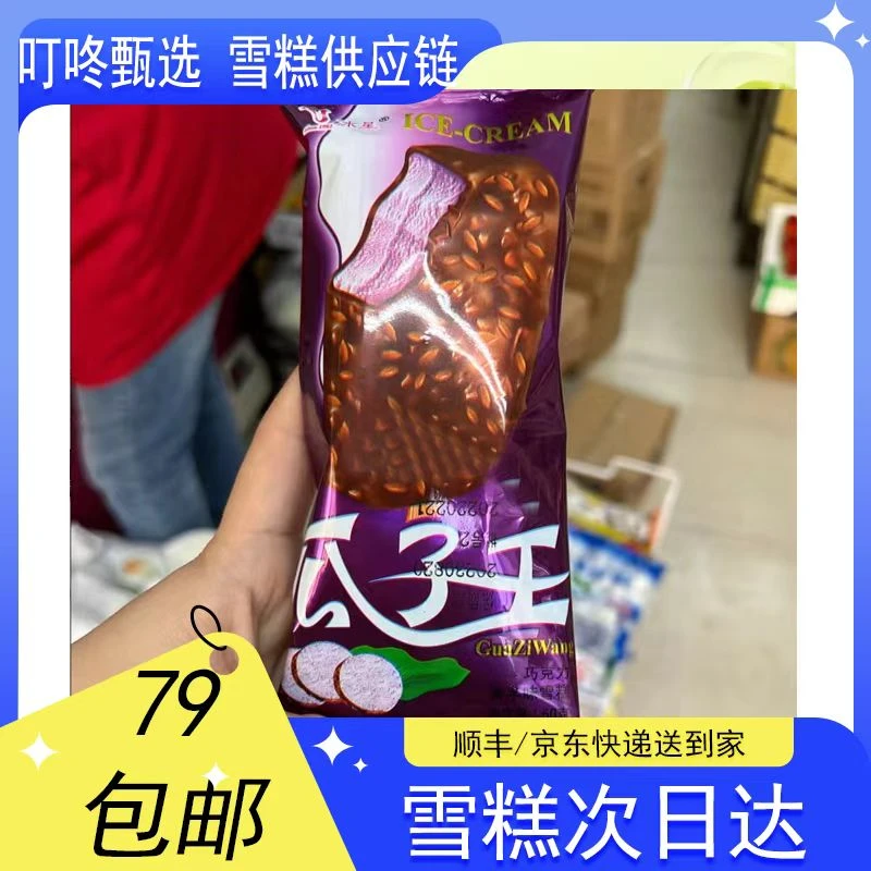 【5支装】冰星瓜子王巧克力香芋味雪糕【55g*5支】网红雪糕