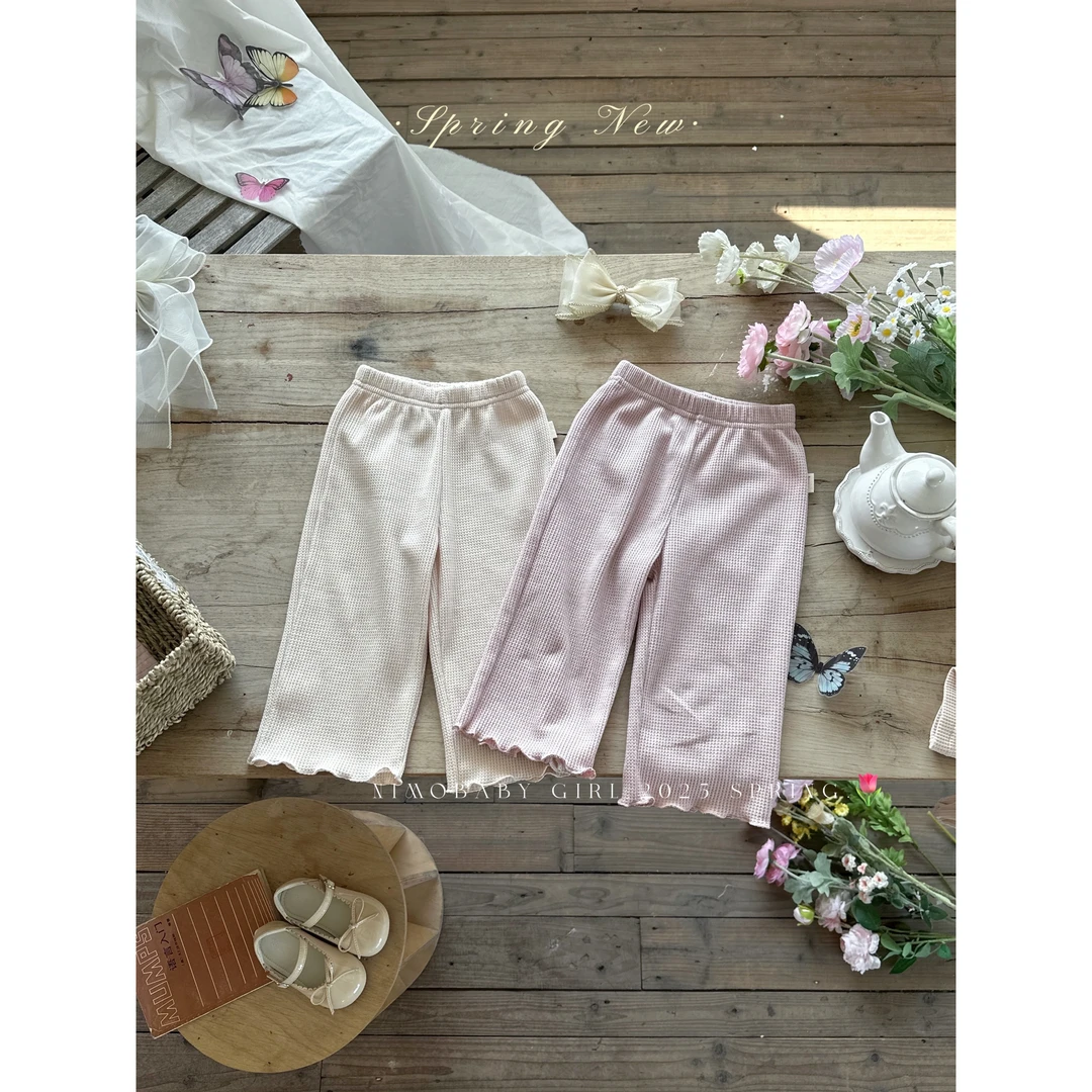 【桃桃华夫饼-裤子】韩版欧若风春季新款宝宝百搭时尚外穿裤子