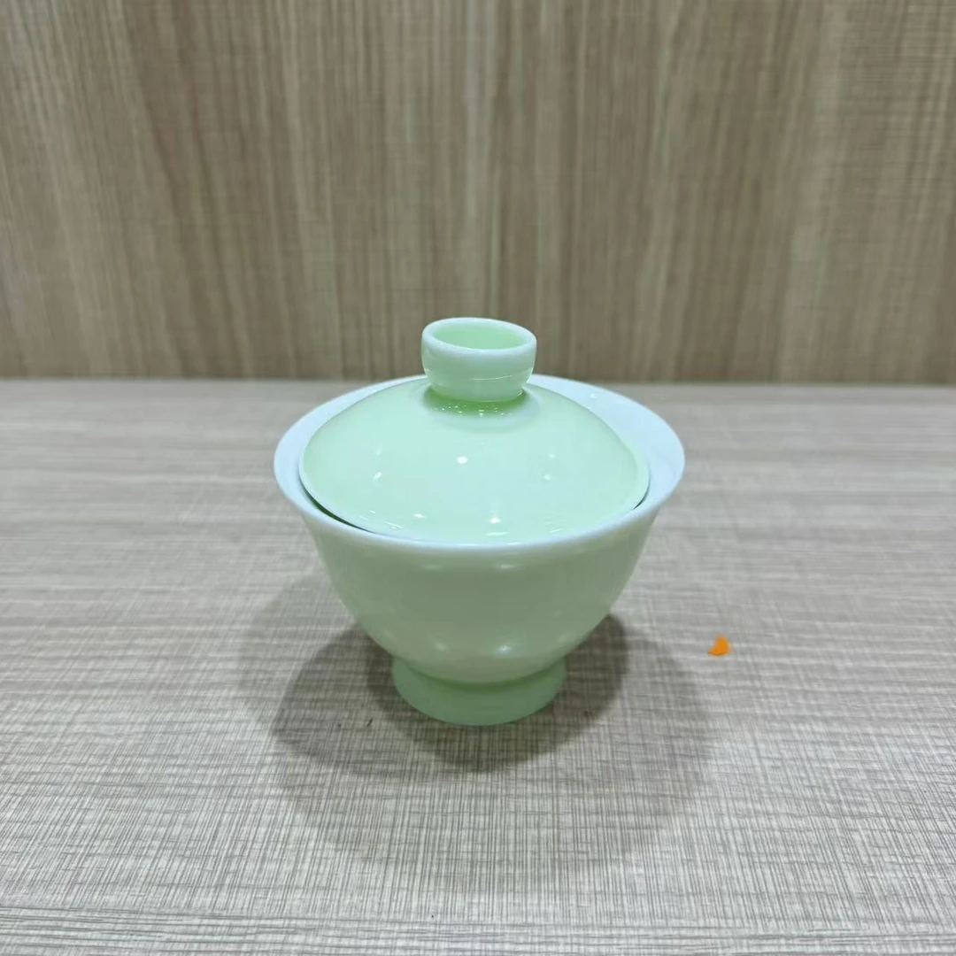 AA00024/陶瓷影青盖碗