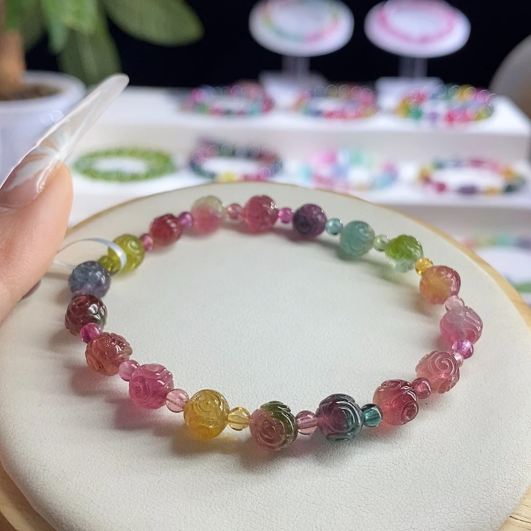 未镶嵌手链碧玺回纹