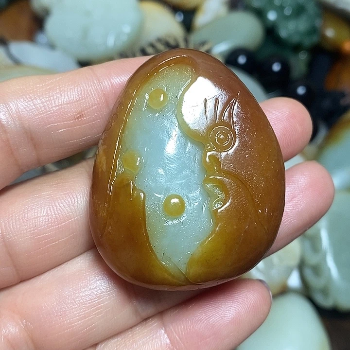 和田玉未镶嵌挂件