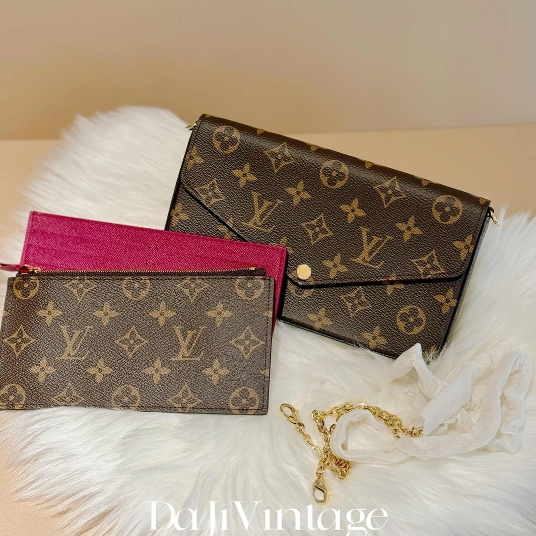 99新 LouisVuitton/路易威登 大吉中古/LV三合一斜挎包