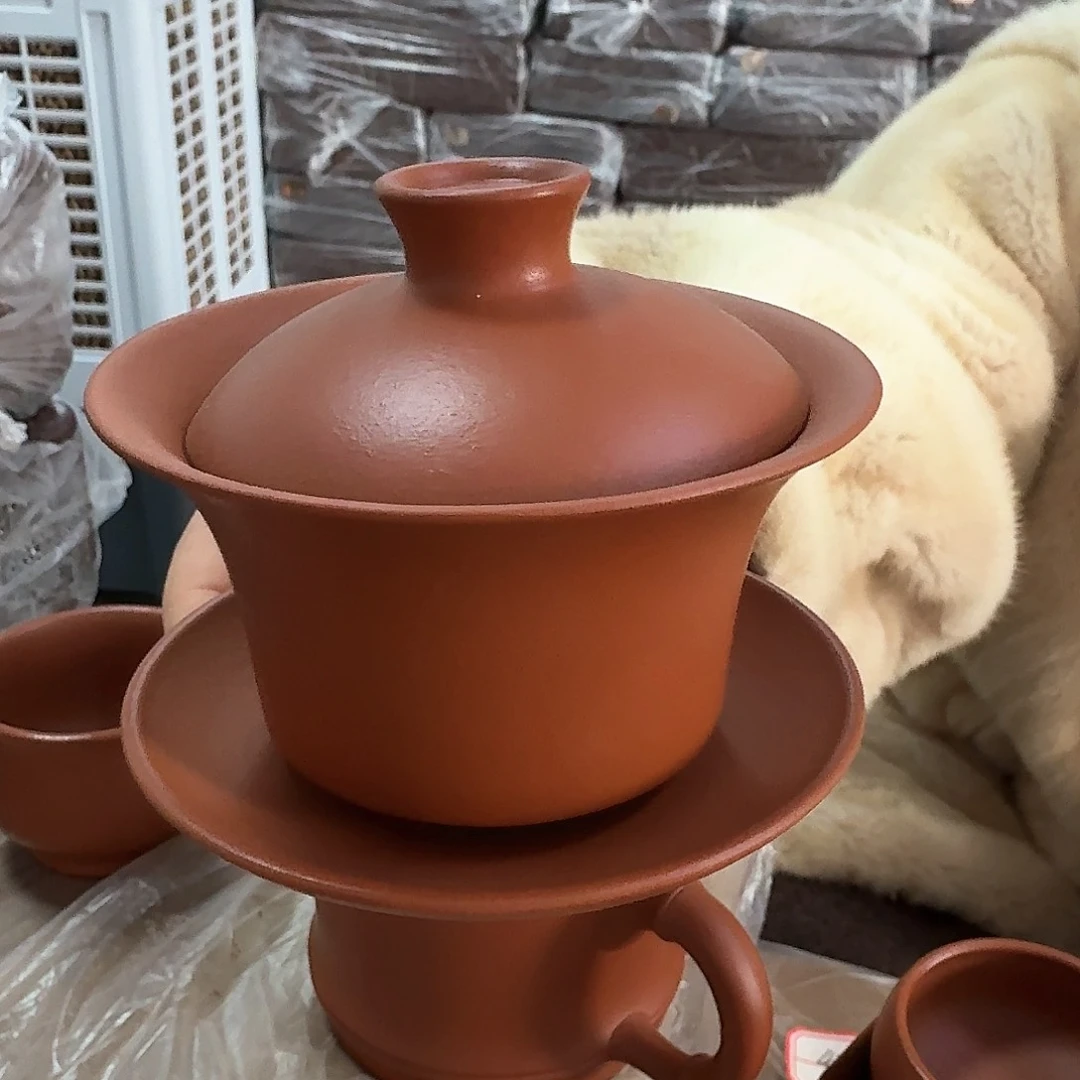 紫砂茶壶黄龙山原矿朱泥125