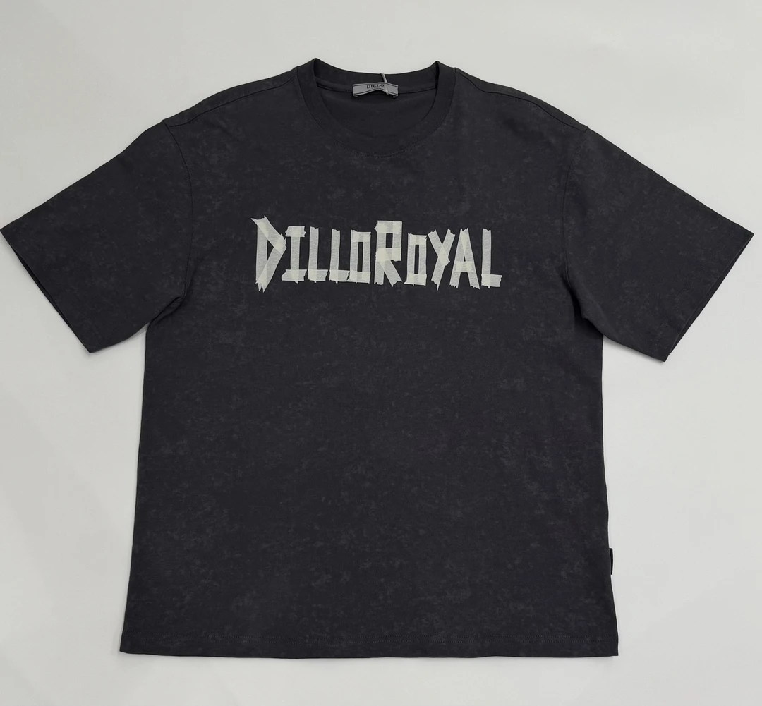 DILLODILLO25春夏新款时尚百搭微阔短袖