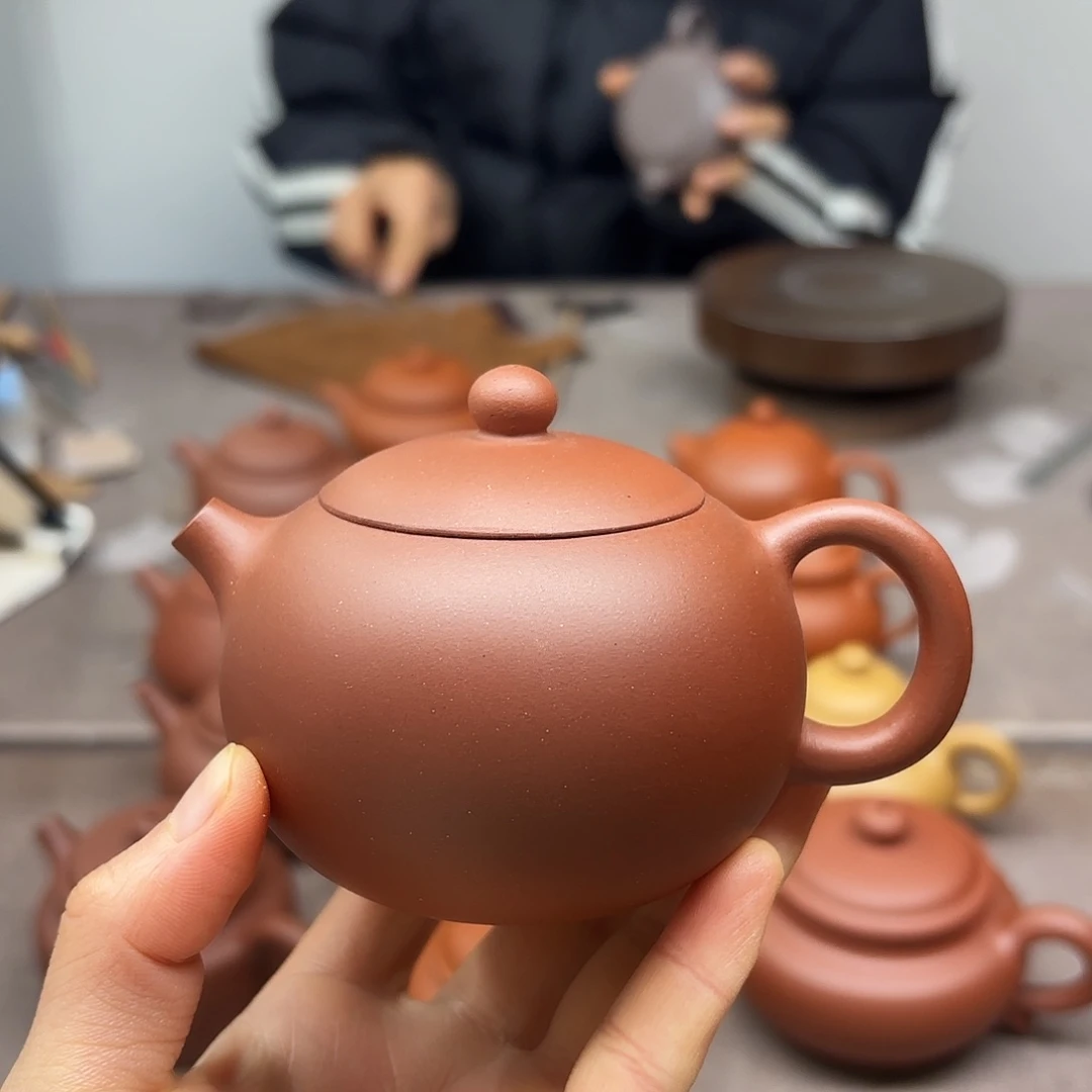 紫砂茶壶紫泥西施150cc微瑕
