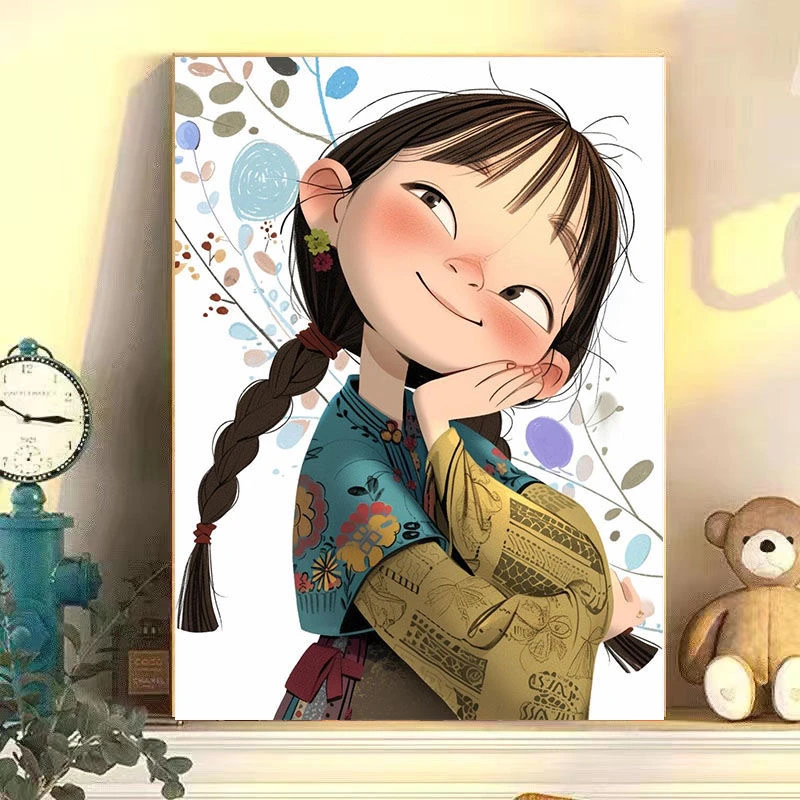 DIY材料包画画系列填色手绘油画手工解压装饰挂画数字油画治愈系