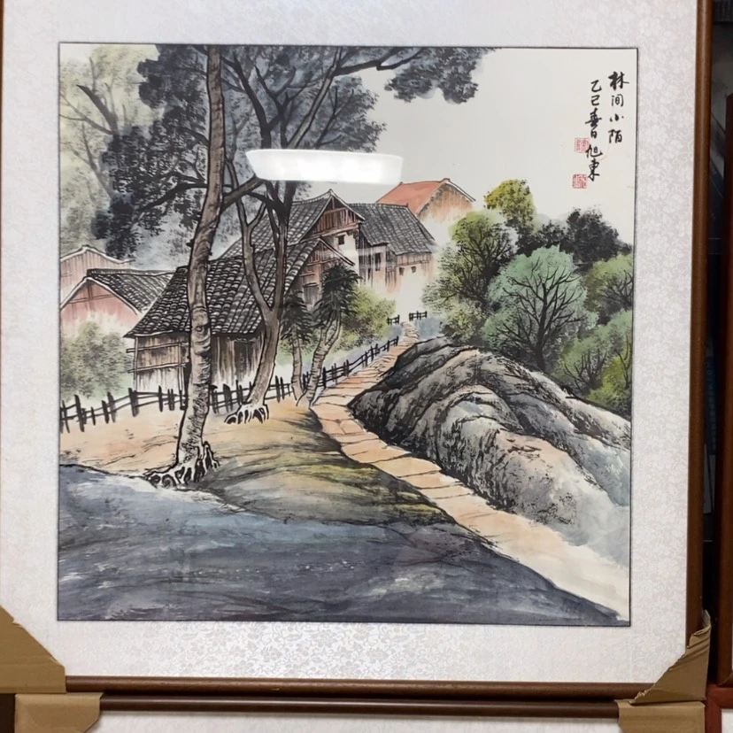 【闪购商品】国画手绘国画带框72.72