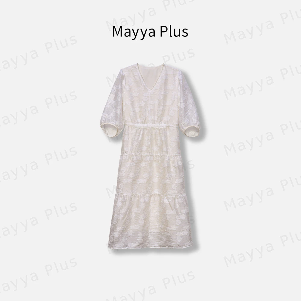 【凡间精灵】Mayya Plus麦芽定制轻奢气质显瘦款连衣裙32417518