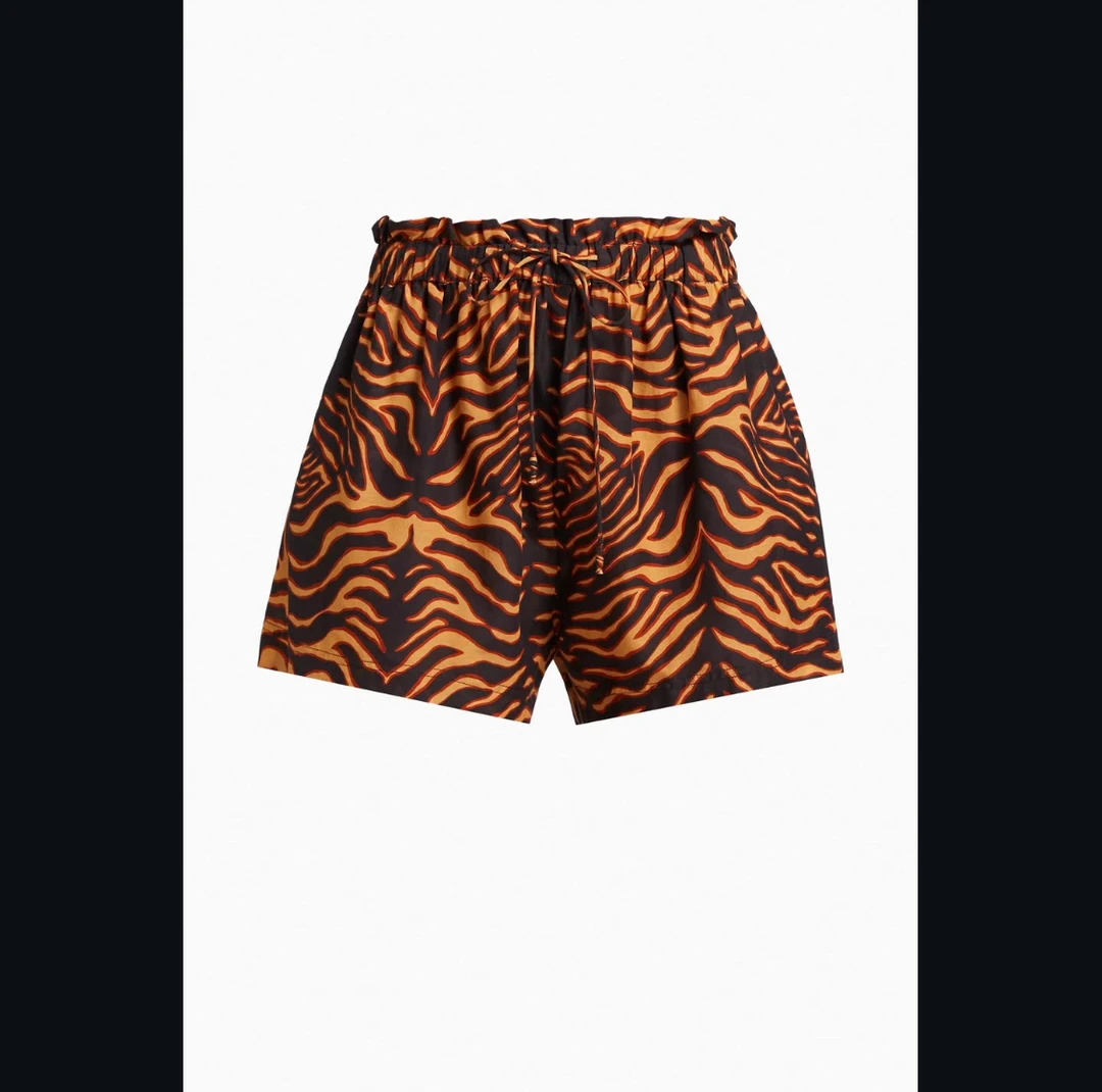 Soyinkala 轻盈舒服 花卉系带短裤