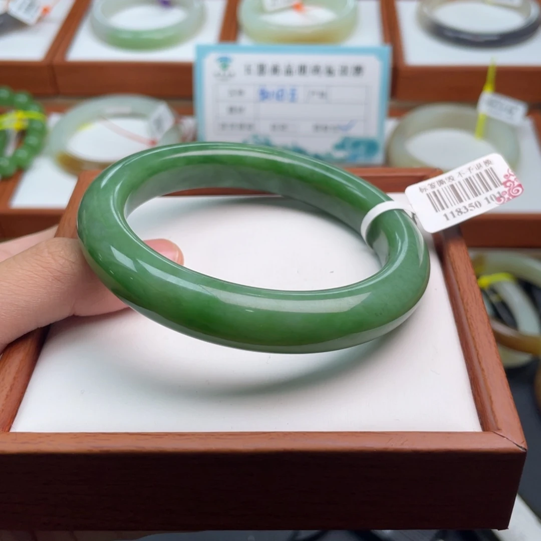 【闪购商品】未镶嵌手镯和田玉链接21 圈口58 59