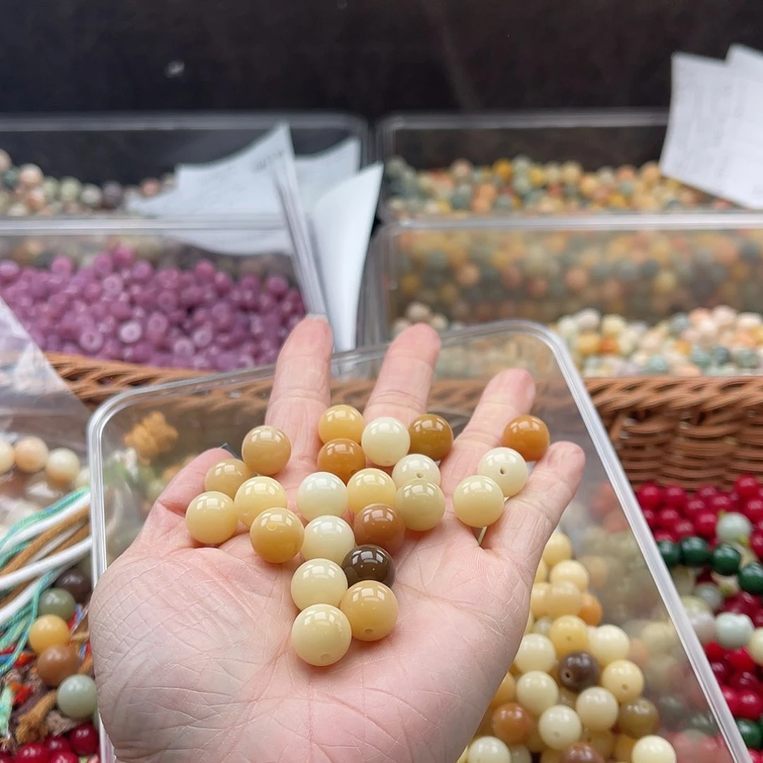 白玉菩提吊坠A/12mm/110颗