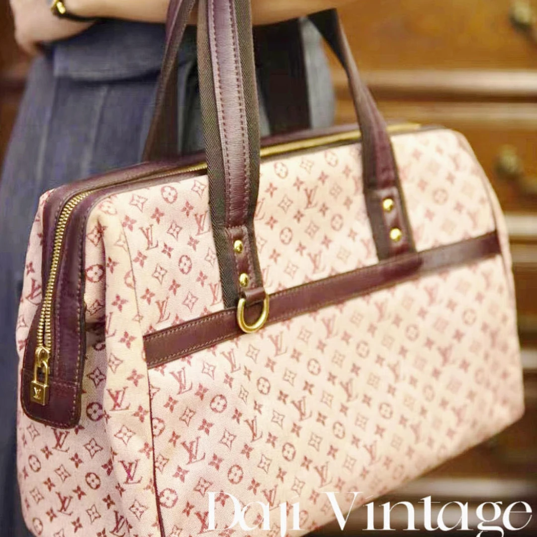 95新 LouisVuitton/路易威登 大吉中古/LV路易威登粉丹宁大号波士