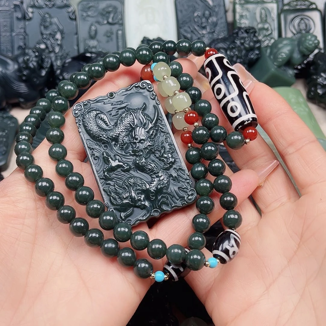 和田玉颈饰未镶嵌