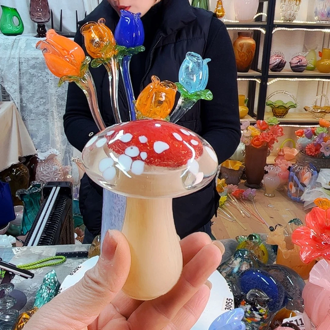 蘑菇夜场福利家悦琉璃工艺品