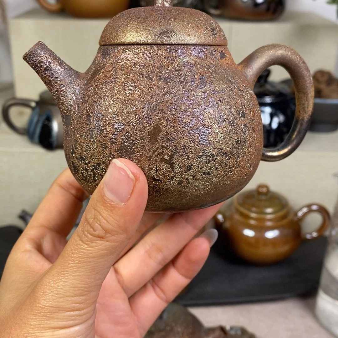 蒙***D建水紫陶柴烧茶壶