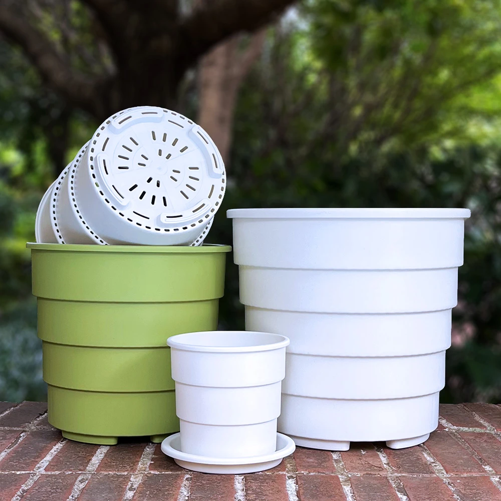 多孔透气花盆360°透气控根花盆防晒防闷根烂根加厚新款四代青山盆