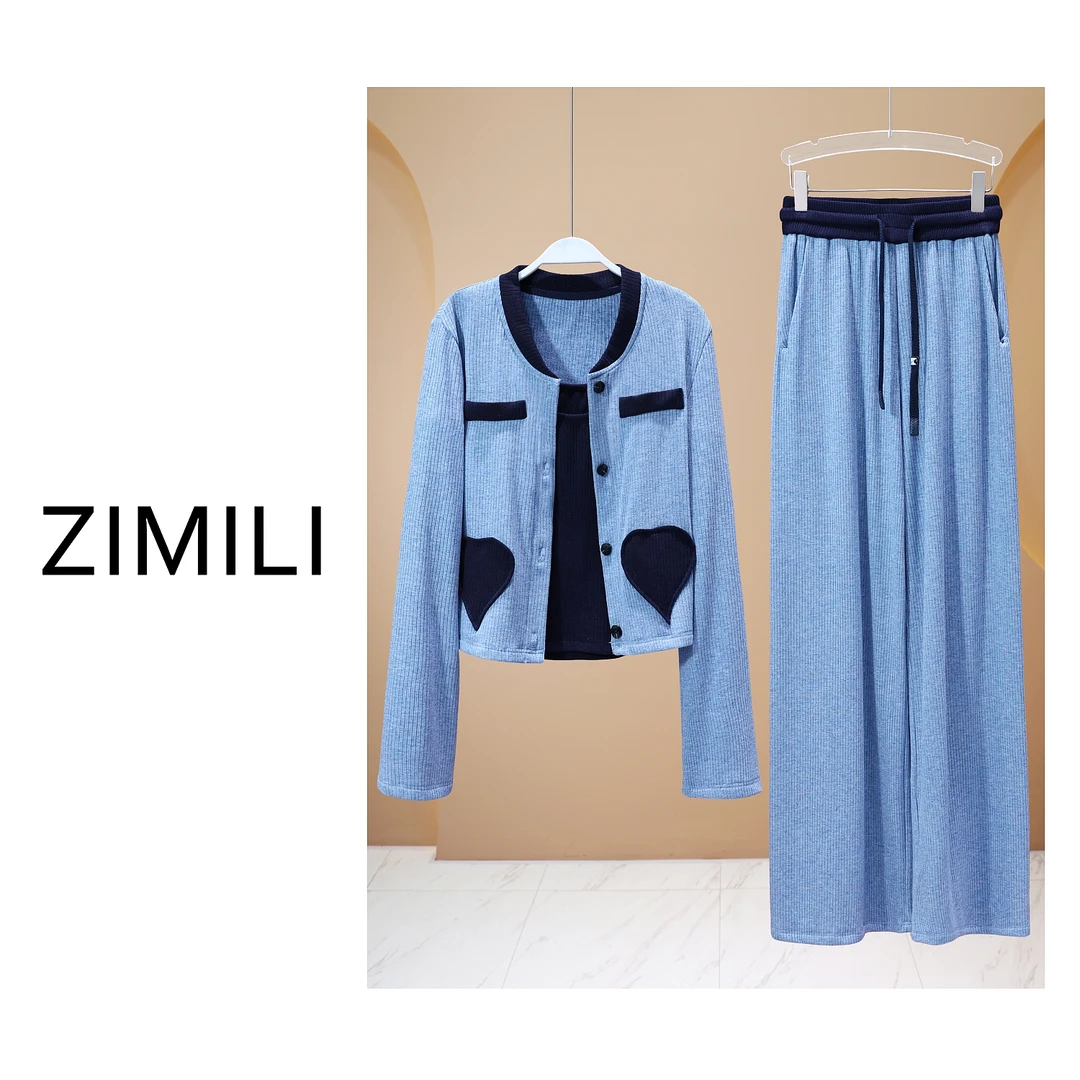 【LIANG哥女装】2025欧货新品《一点柔蓝冻水呈》冰河蓝高定套装5803