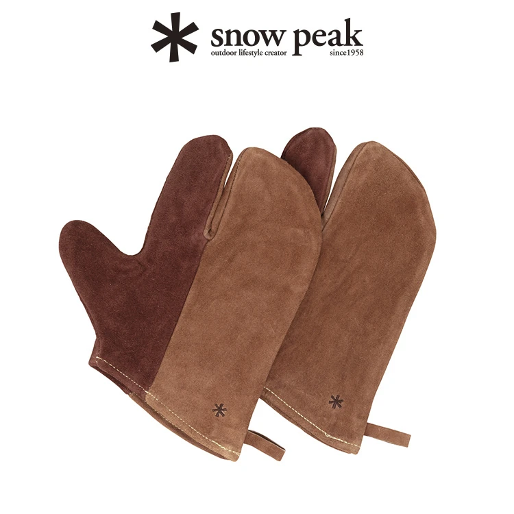 snowpeak雪峰露营户外三指手套防火耐热烤箱手套UG-024耐磨防烫