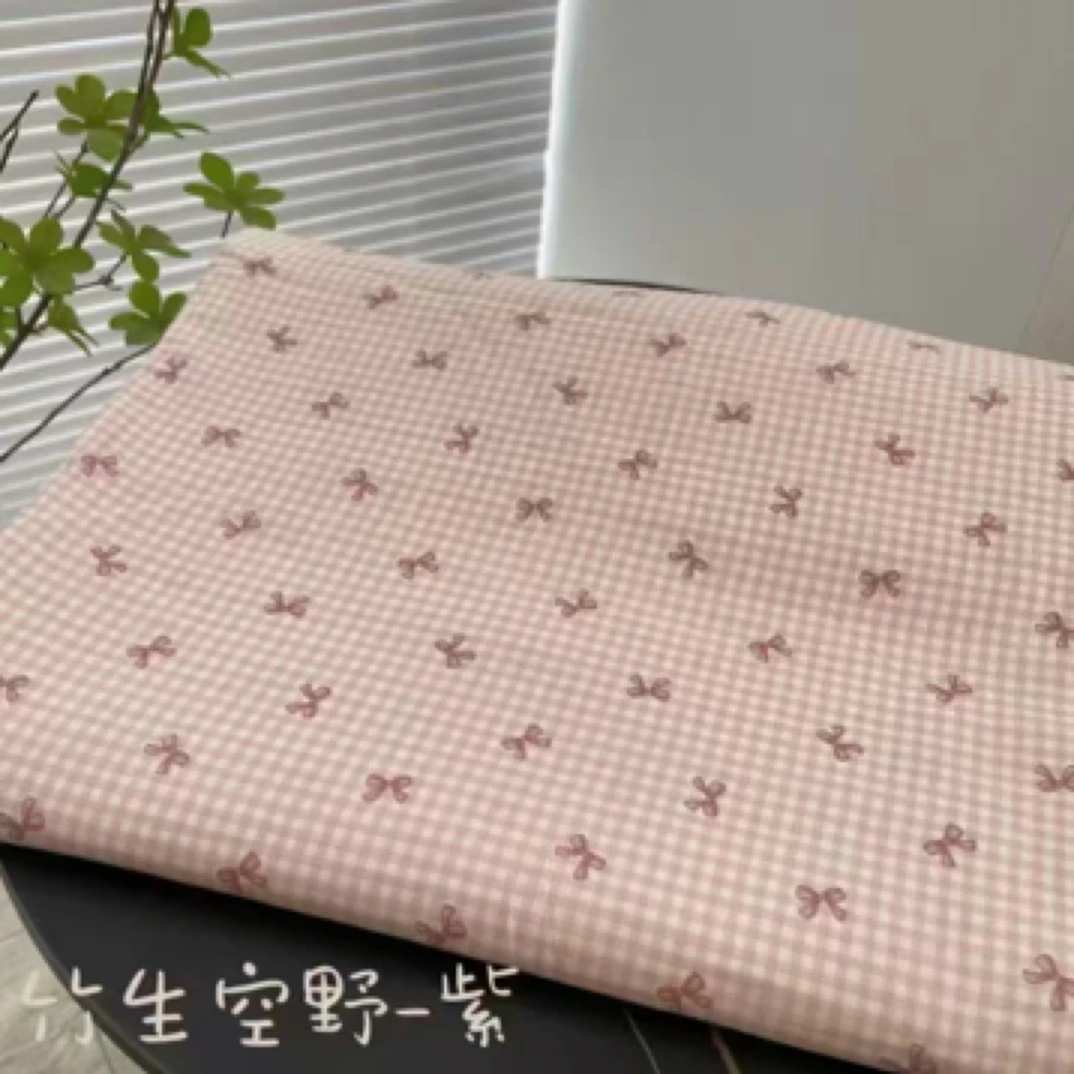 全棉印花双层纱床单三件套245*250微瑕～竹生空野紫k805