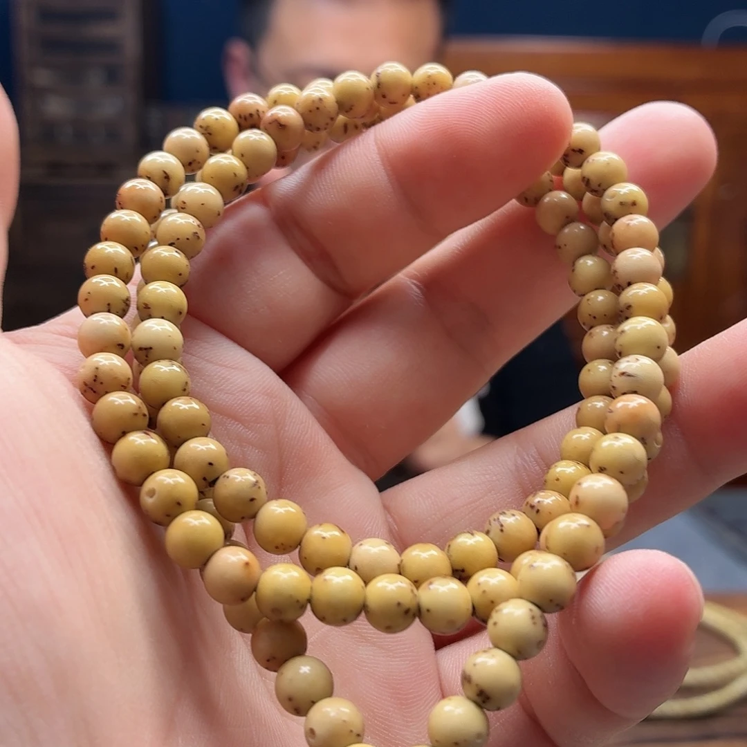 吊坠星月菩提卡6圆珠 脖挂  古铜色  一物一图  103号