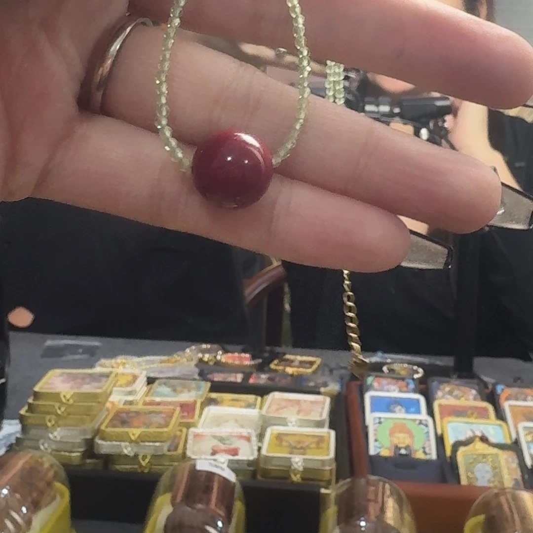 铁合金花岗石水晶项链唐卡吊坠