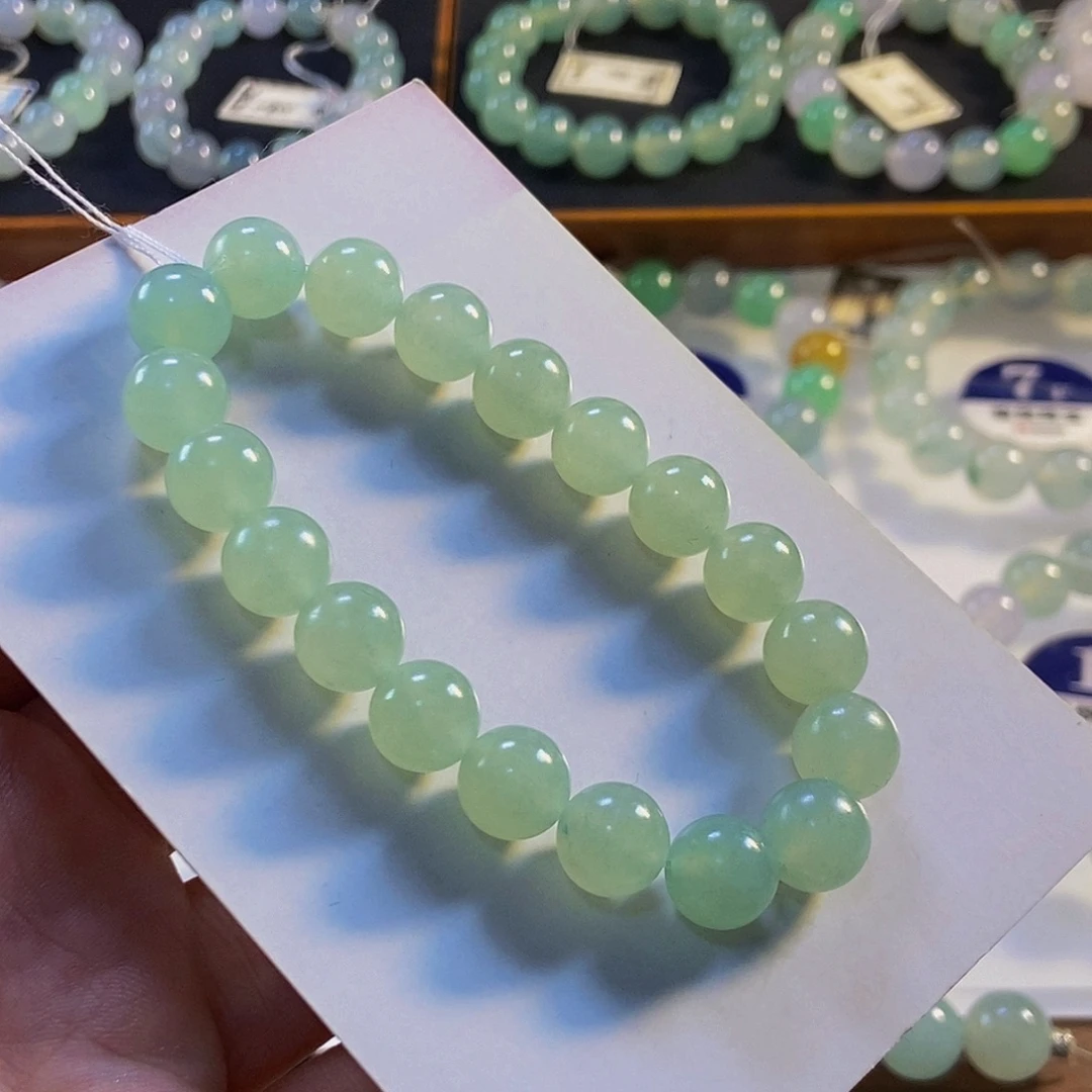 定制翡翠未镶嵌翡翠手串卡10