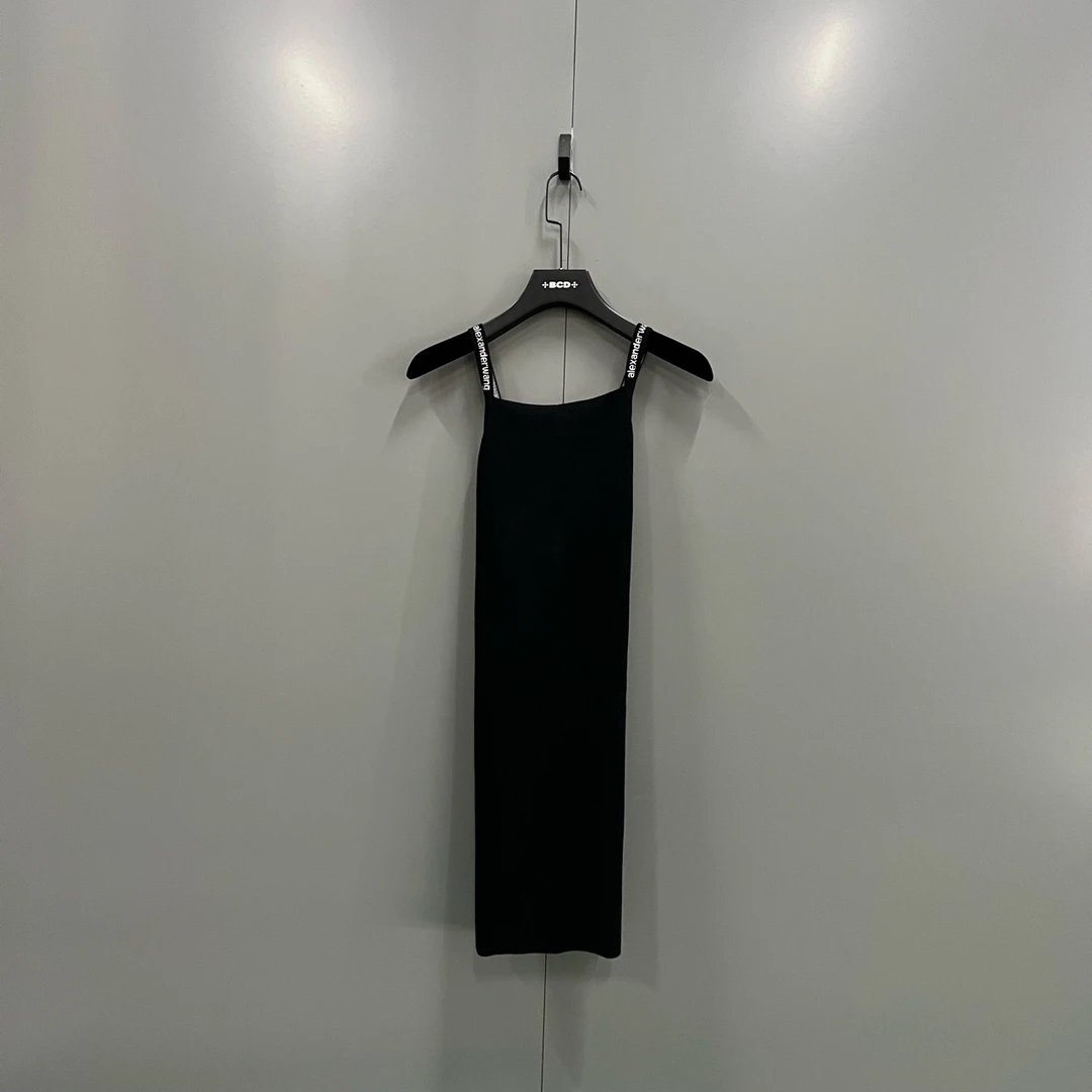 95新 maje （zz8）亚历山大王 串标logo连衣裙 L码/jc605971