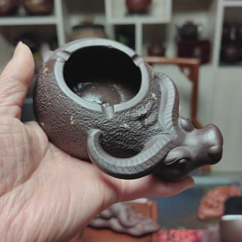 茶杯紫砂健***?牛转乾坤水盂手工制作