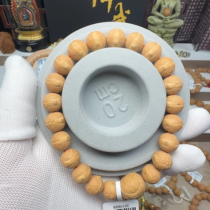 凤眼菩提手串同树实心籽12.5-12.8mm