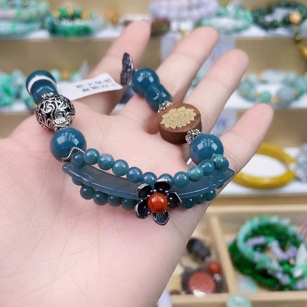 ****菡翡翠未镶嵌手链手链