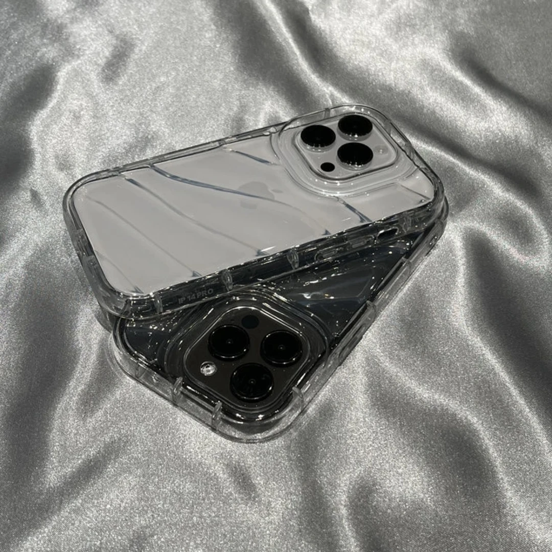 水波纹高级适用iPhone16/15promax手机壳苹果13pro透明11软壳12女