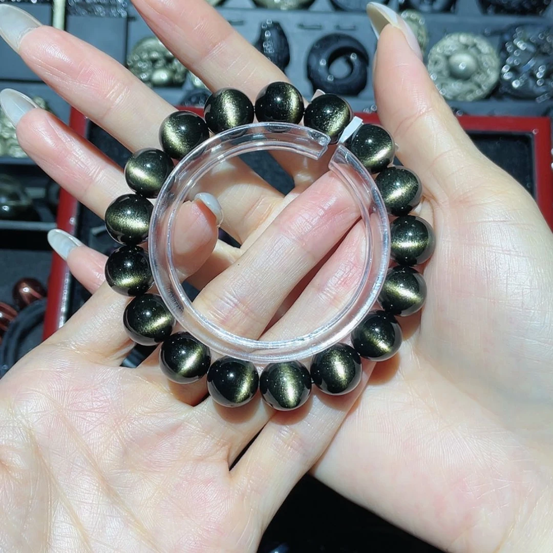 【闪购商品】未镶嵌黑曜岩手链唐****复