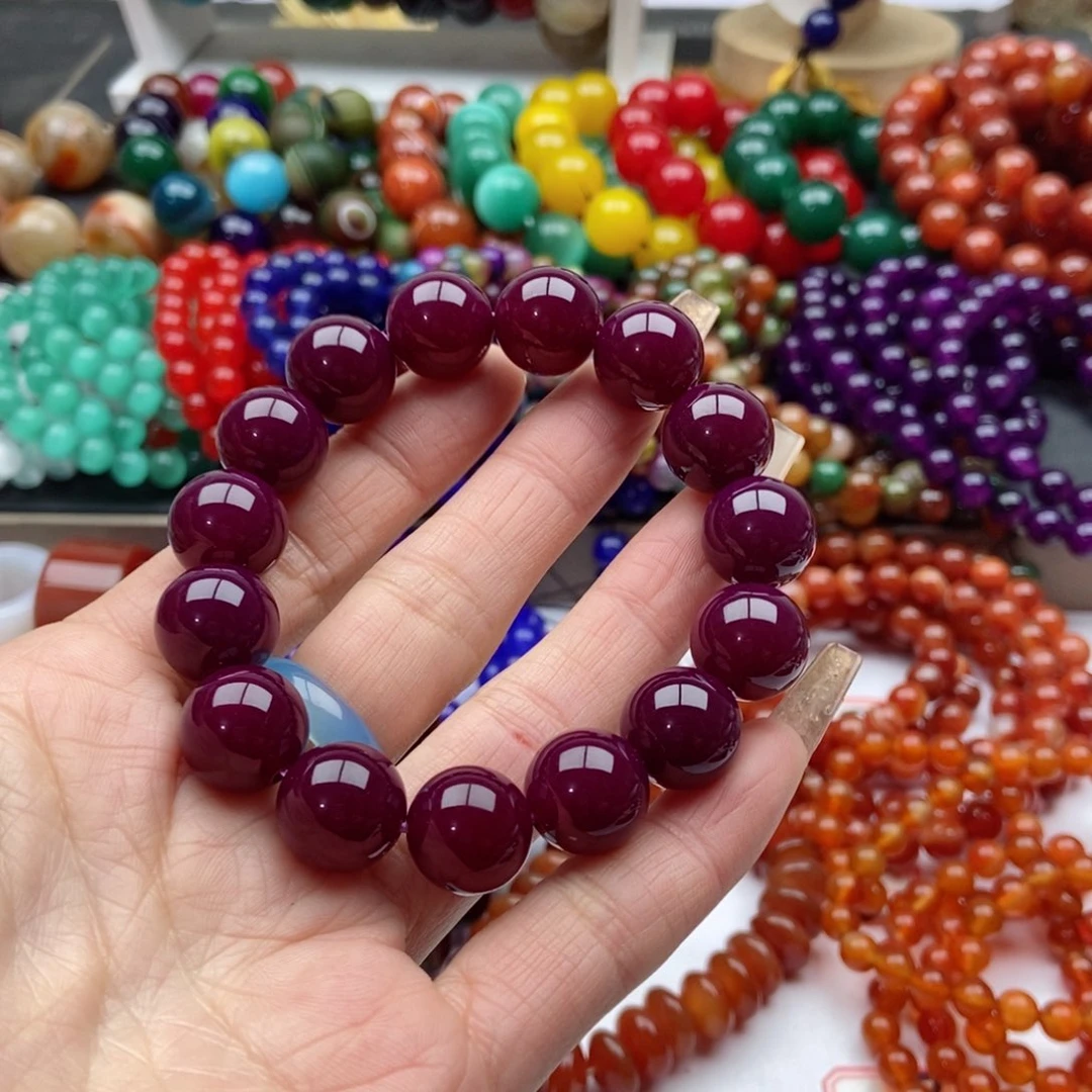【闪购商品】玛瑙/玉髓手链合金蔡*多