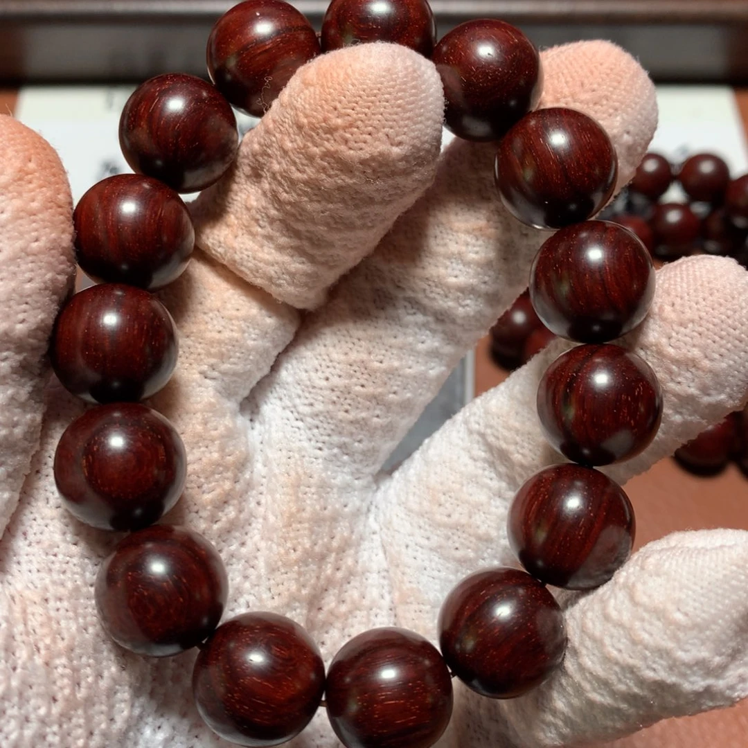 小叶紫檀手串/手链1.5*15颗 油性密度毕业36g无胶无蜡