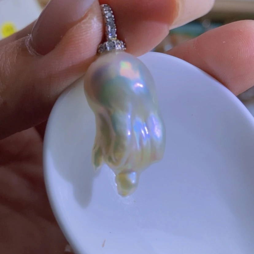 【闪购商品】淡水珍珠天然珍珠（微瑕）合金