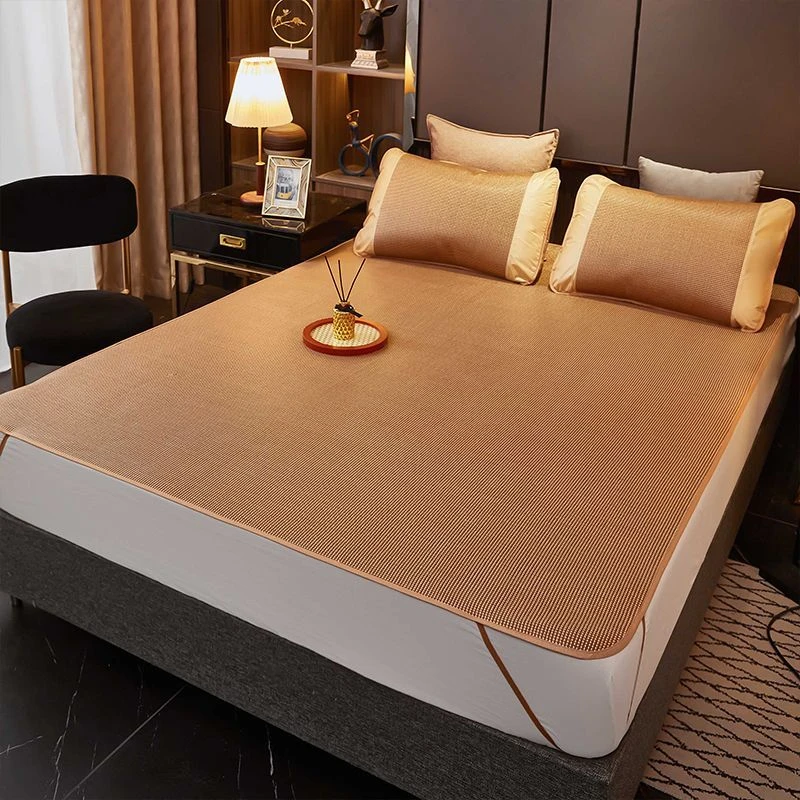 透气藤席凉席学生宿舍专用单人可折叠上下铺双人家用可折叠席子