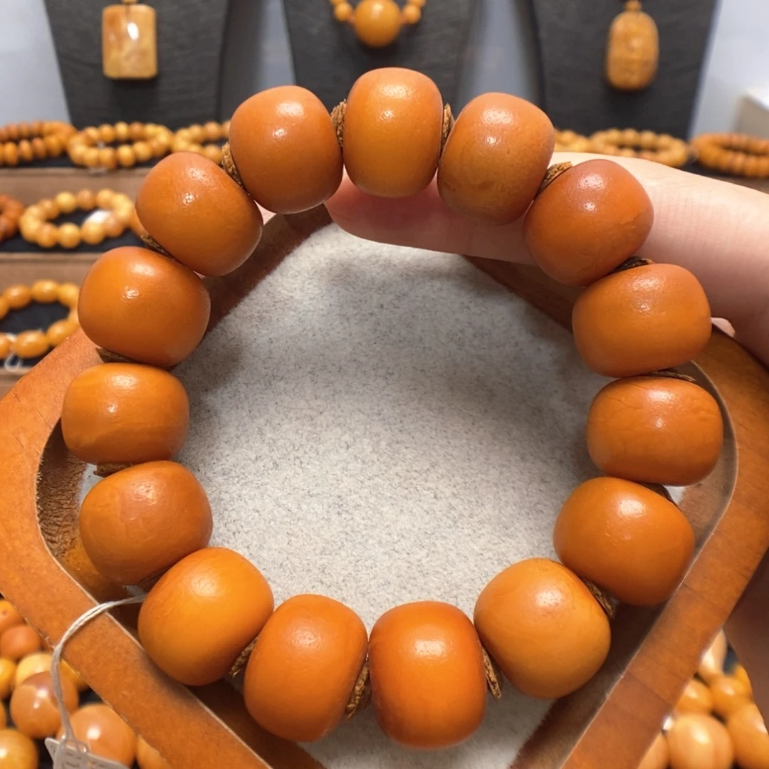 蜜蜡未镶嵌手链蜜蜡