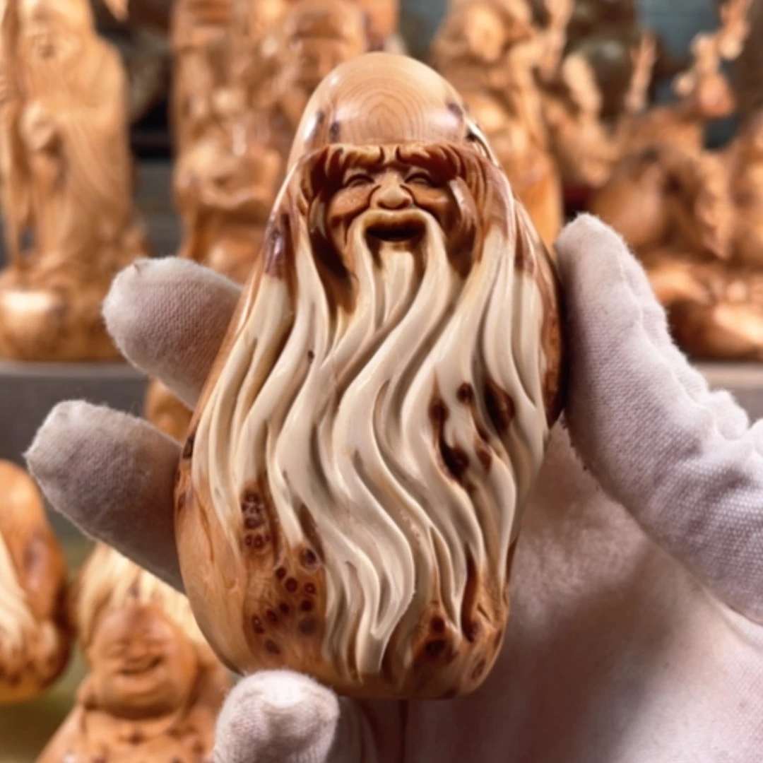 【闪购商品】柏木李*花崖柏工艺品手把件