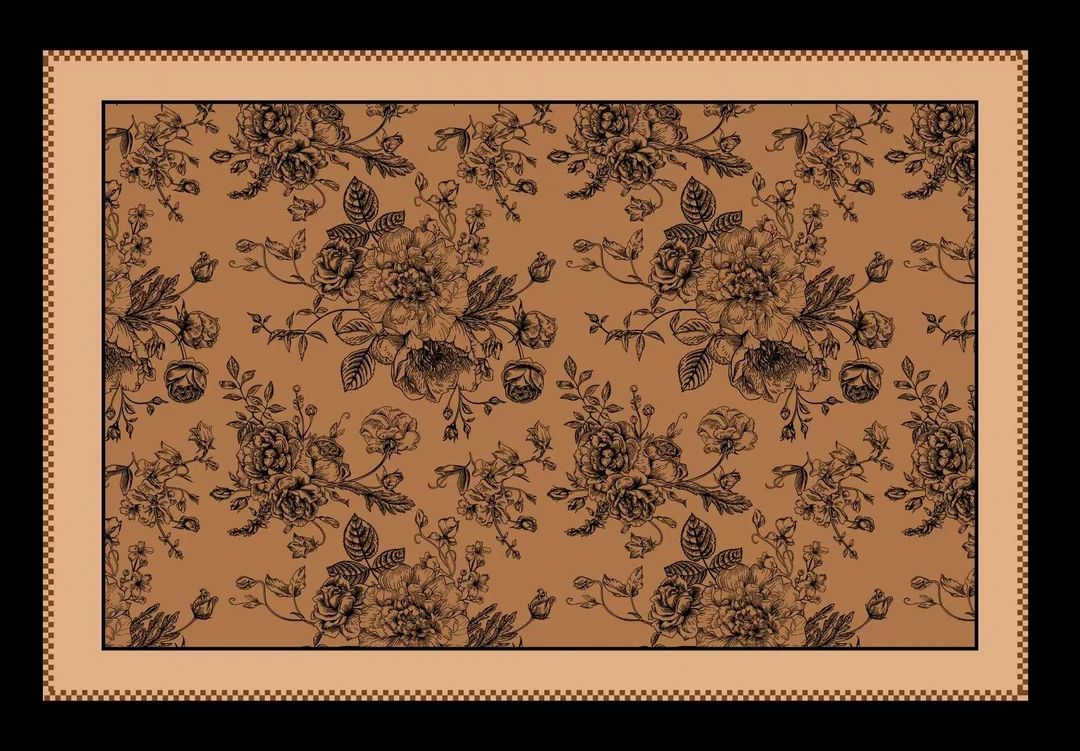 140-【80*120cm】复古轻奢入户玄关吸水防滑地垫