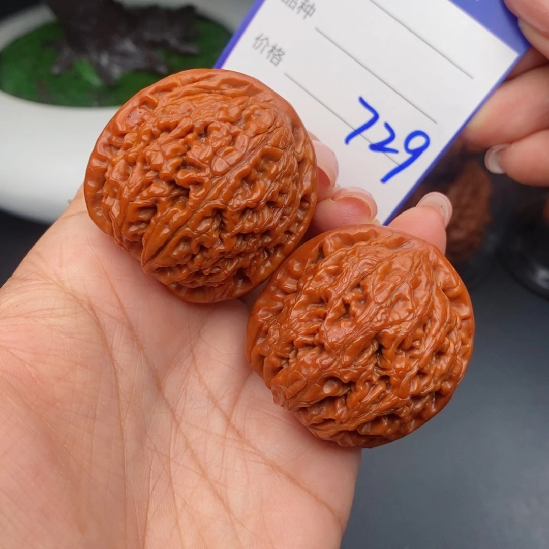 文玩核桃把件40水龙纹729