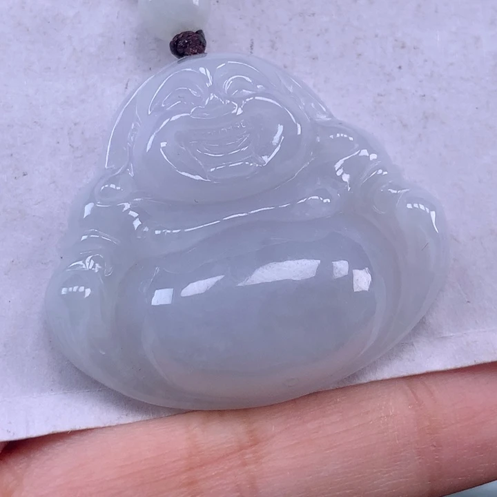 颈饰未镶嵌翡翠佛公吊坠