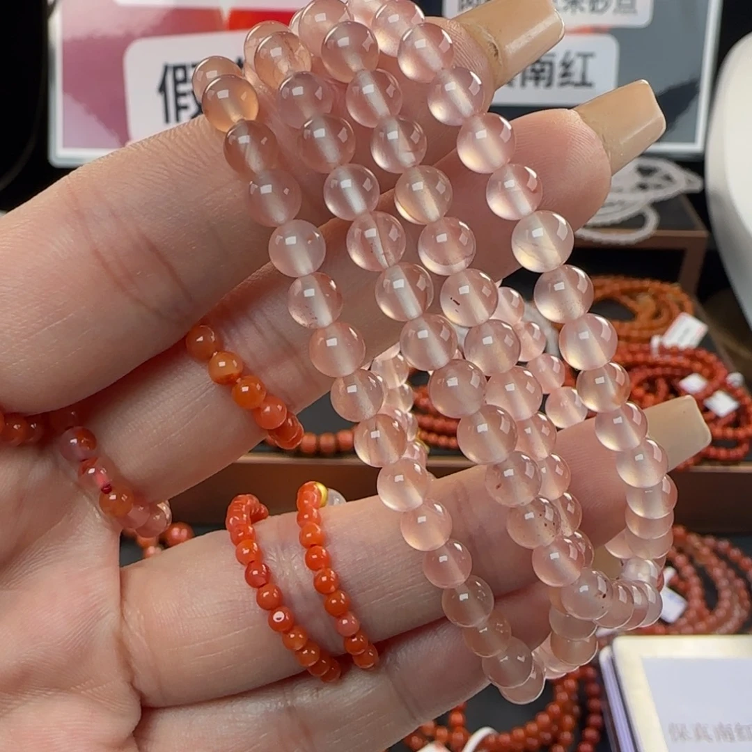 南红玛瑙未镶嵌手链