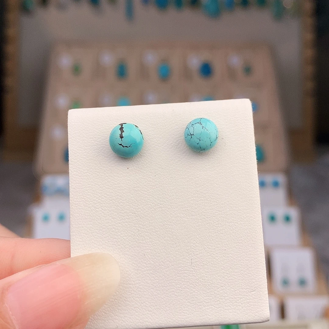 绿松石银S925镶嵌颈饰