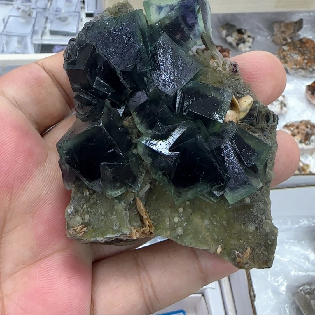 有机玻璃幻影萤石摆件家居摆件