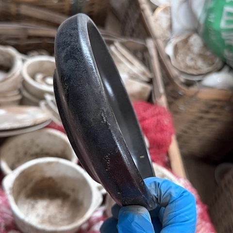 瓷片国营厂库存微瑕14厘米