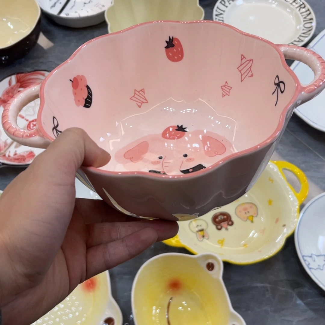 陶瓷微瑕餐具介意勿拍，满18飞！